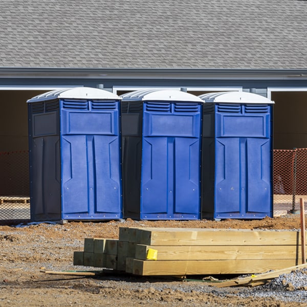 what is the expected delivery and pickup timeframe for the porta potties in Miranda CA